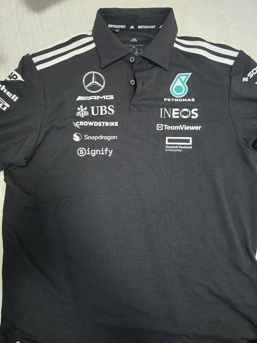【未使用】アディダス メルセデスAMG ポロシャツ S アディダスジャパン規格 2025 メルセデス AMG ペトロナス F1
